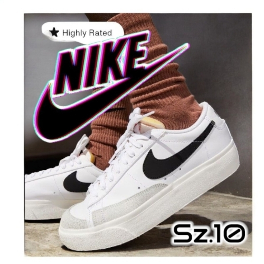 EUC Nike Blazer 77' Low Platform Sneakers Sz.10